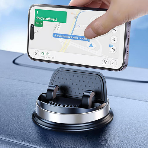 OATSBASF Cell Phone Holder for Car, Dashboard Car Phone Mount 360° Rotatable with Non-Slip Silicone