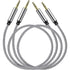 SAISN 3.5mm Audio Aux Cable - 2 Pack 1.5ft Nylon Braided Hi-Fi Stereo