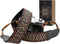 Padwa Lifestyle Mystic Grey Embroidered Camera Strap, Double Layer Cowhide Ends, Adjustable Vintage Neck Strap