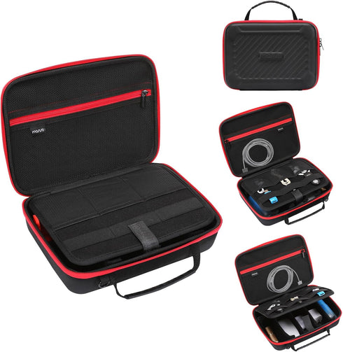 MOSISO Camera Case for GoPro Hero 12/11/10/9/8/7, Hard Travel Carrying Case with Handle & Snap Hook for Action Camera,
