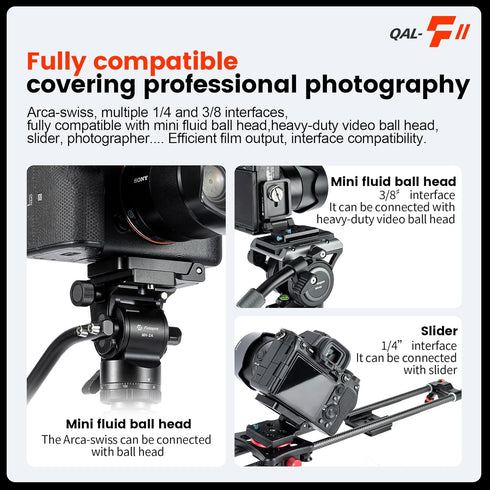 Fotopro DSLR Camera L Bracket, Vertical Horizontal Conversion Tripod Quick Release Plate for DSLR Camera