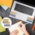 LLOUSSAK 4pcs Windows Shortcut Sticker, Excel Cheat Sheet, Shortcut Stickers for Laptop, Reference Guide Keyboard