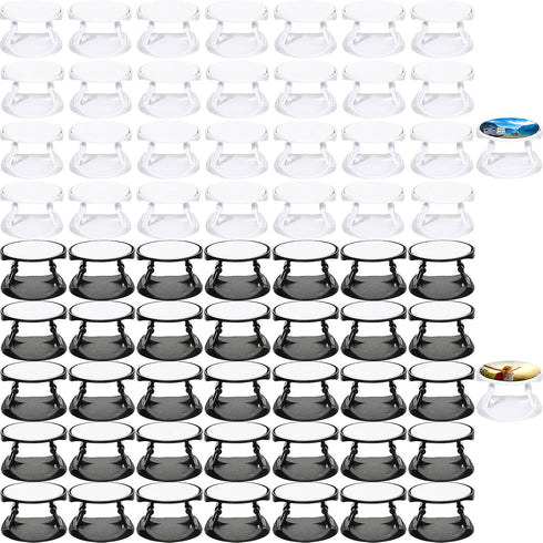 65 Pieces Sublimation Phone Holders, Collapsible Phone Grip Holder Adhesive Finger Stand Brackets for Smartphones