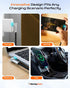 240W 180 3.3ft chubbycable Chubby RotateX Dual Rotating Fast Charging Cable with LED Light Soft Silicone USB C Cable