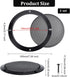 OLYCRAFT 4 Set Audio Speaker Cover Mesh, 6.5 Inch Flat Round Speaker Grill Decorative Circle with Screws
