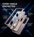 Dexnor Galaxy S24 Ultra Case, Shockproof Full-Body Bumper, Built-in Slide Camera Cover, Screen Protector, Kickstand,
