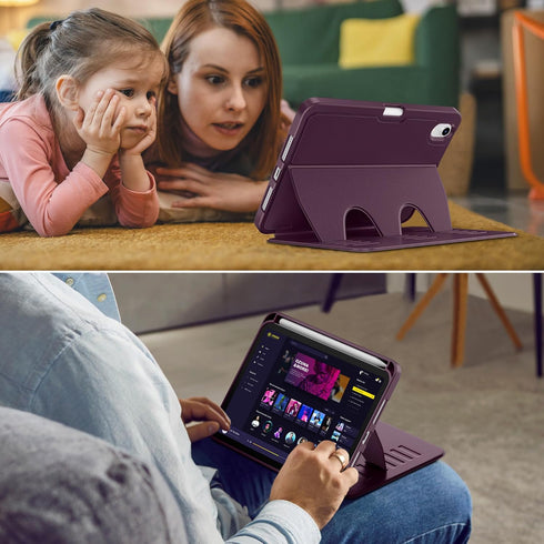VIKESI 7 (A17 6,Multiple Case for iPad mini Pro) and iPad mini Angles Magnetic Stand Cover,Shockproof Soft Back,Pencil