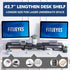 FITUEYES Dual Monitor Stand - 3 Shelf Computer Monitor Riser, Adjustable Wood Desktop Stand for Office Supplies, Medium