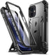 Poetic Revolution Case for iPhone 12 / iPhone 12 Pro 6.1 inch (2020) - Black, Full-Body Rugged with Kickstand