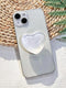 VJQ Simple Heart 3D Phone Grip Stand, Cute Solid Color Cell Phone Holder,Multi