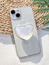 VJQ Simple Heart 3D Phone Grip Stand, Cute Solid Color Cell Phone Holder,Multi