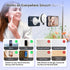 PROfezzion Magnetic Shower Mirror Phone Holder Reusable Suction Cup Phone Mount Compatible with iPhone 15 14 13 12 & All Phones, Rotating Stand for Glass Window Bathroom Kitchen Makeup Video, White