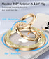 wipalor 360 17 16 15 14 13 12 Magnetic Phone Grip for Magsafe Phone Grip, Bling Cell Phone Ring Holder Flexible Flip