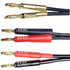 CESS-037-3f Banana Plug Male to Male Speaker Cable 12 Gauge, 2 Cables (3 FEET)