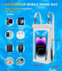 Universal Oversized Floating Waterproof Pouch with Lanyard, Underwater Dry Bag for iPhone 15 14 13 12 11 Pro Max