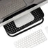 Set 2, 14.25"L 11"W 4.25"H, Mind Reader Monitor Stand, of Ventilated Laptop Riser, Desktop Organizer, Metal, x x Black