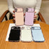 Compatible with iPhone 11 Case for Girls Women, Cute Curly Wavy Grip Design with Love Heart Pattern, Soft Shockproof