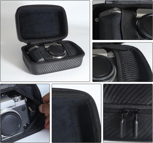 uconsmimo X-T5/X-T30II/X-T50, Hard EVA Waterproof Shockproof Case for Fujifilm Compact Travel Storage Box