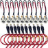Lsgoodcare 20Pcs 5.5 x 2.1 MM DC Power Jack Socket Adapter with Cable & 5.5mm x 2.1mm Male Pigtail