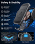 ZEEHOO Wireless Car Charger, 15W Fast Charging Auto Clamping Phone Mount for iPhone 15, 14, 13, 12, 11 Pro Max