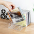 Vowcarol CD Holder 2 Pack, Clear Acrylic CD Organizers, CD Display Rack Holds up to 14 Standard CD Cases for Media Shelf Storage and Organization by Vowcarol