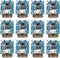 12Pcs 5V Boost Step Up Transformers Power Supply Module for DIY Charger, with LED Display, USB and Micro Port