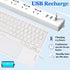 Wireless Bluetooth Keyboard, 10-inch Ultra-Slim 7 Color Backlight Keyboard with Touchpad, Rechargeable Portable