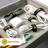 Quick-Straps by Wrap-It Storage – 9” (12-Pack) Black Hook and Loop Straps for Hose and Cord Storage Organization