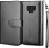 NJJEX Wallet Case for Galaxy Note 9, Luxury PU Leather, Detachable, Kickstand, Magnetic Phone Case with 9 Card Slots &