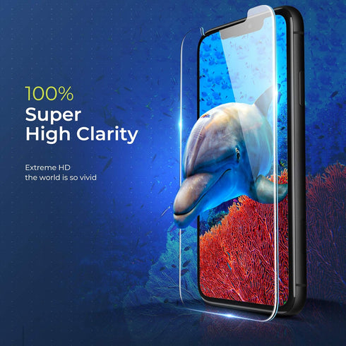 ORIbox Glass Screen Protector for iPhone 11 Pro & iPhone X/Xs, 3 Packs Anti-Scratch HD Tempered Glass