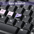 Mozeat Lens 4PCS English Keyboard Replacement Letter Stickers Universal Keyboard Sticker Matte English Keyboard