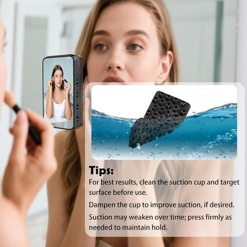 Rwotlls 6 Pack Silicone Double-Sided Suction Cup Phone Case Detachable Mount, Hands-Free Strong Grip Holder Stand