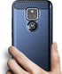Osophter Case for Moto G Play 2021 with 2pcs Screen Protector, Shock-Absorption Flexible TPU Rubber Cover (Navy Blue)