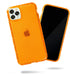 SteepLab Neon Highlighter Case for iPhone, Grippy Jelly Case with Protective Air Pockets in Intense Bright Orange