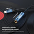 MillSO USB Type C to 1/4 Headphone Adapter TRS 6.35mm Female to USB C Aux Audio Adapter Stereo Jack Adapter for Amplifiers, Mixer, Home Theater, Smartphones, Laptop, 6.35mm Headphones