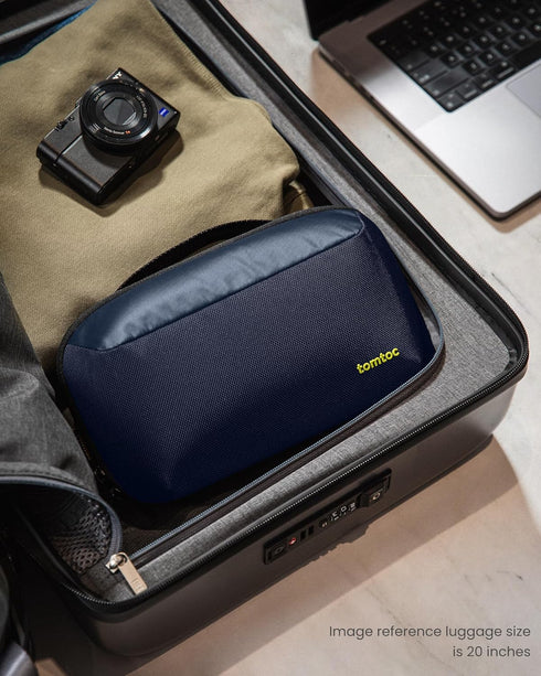 tomtoc Electronic Organizer Accessory Tech Pouch for MacBook Charger, Cables, Power Bank, Hard Drive, Water-resistant