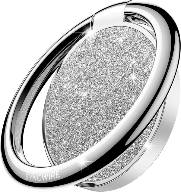Syncwire Cell Phone Ring Holder Stand, Bling Bling Finger Ring Kickstand for Magnetic Car Mount Compatible with All