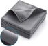 Screens Cleaning Microfiber Suede Cloth, 8 Pack Streak Free Lint Free Large Rag for Electronics Devices, 12x12in