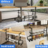 Sleclean Under Desk Cable Management Tray, Upgraded Long Arm Clamp, No Drill Steel Desk Cable Organizers
