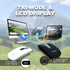 ITAWEY 3200 Wireless Mouse & Pad Combo - LCD Display, Bluetooth & USB Receiver, Tri-Mode, Rechargeable, Quiet Clicks