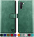 SUANPOT RFID Blocking Leather Wallet Case for Samsung Galaxy Note 10 6.3" with Credit Card Holder, Sea Green