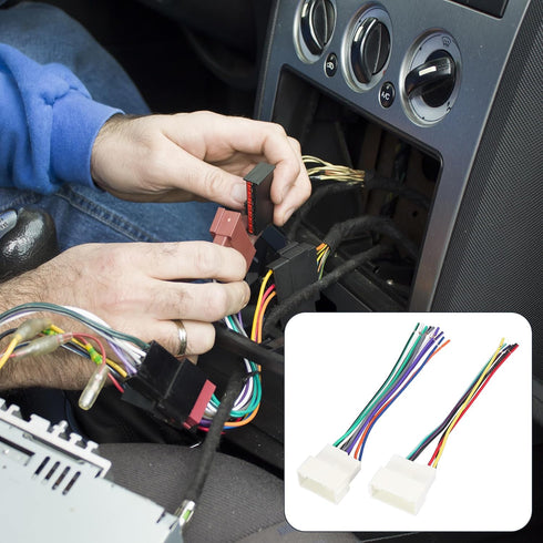 70-7304 Set 2011-2018 X AUTOHAUX Car Stereo CD Player Wiring Harness Wire Radio Adapter for Hyundai Elantra