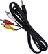 GR-D22US GR-D244US GR-D250US GR-D270US GR-D271US GR-D275US HQRP AV Audio Video Cable/Cord Compatible with JVC Camcorder