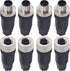 M12 5 Pin Male & Female Socket Panel – 12mm Industrial Circular Connector, Outdoor Waterproof IP67, 4 Sets