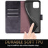 SUANPOT iPhone 13 Pro Wallet Case with RFID Blocking, Flip Book PU Leather Shockproof Cover for Apple 13 Pro, Black
