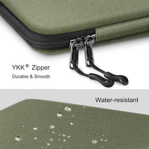 FINPAC Hard Laptop Sleeve Case for 15.3-inch MacBook Air M3 M2 2024, 16-inch MacBook Pro, Waterproof Olive