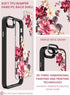 Dretal Case for iPhone SE 2022/2020, iPhone 8/7, Military Grade Drop Tested, Slim Flower Protective Cover, Safflower