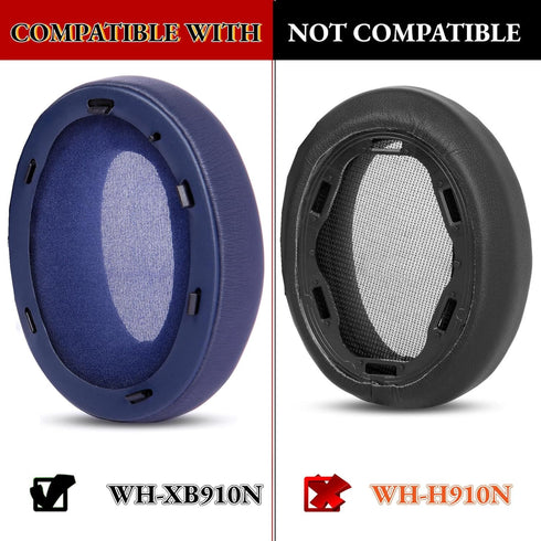 Sony WH-XB910N Headset Replacement Ear Pads - Blue Earpads, Cushions & Headband Parts for WH-XB910 Headset.