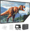 VOOPVOR Projector Screen 100 Inch Outdoor: Upgraded Black Backing Black Opaque - Portable