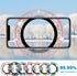 Compatible with iPhone 13 Mini & iPhone 13 Camera Lens Protector - Bling Glitter 9H Tempered Glass, 2Pcs